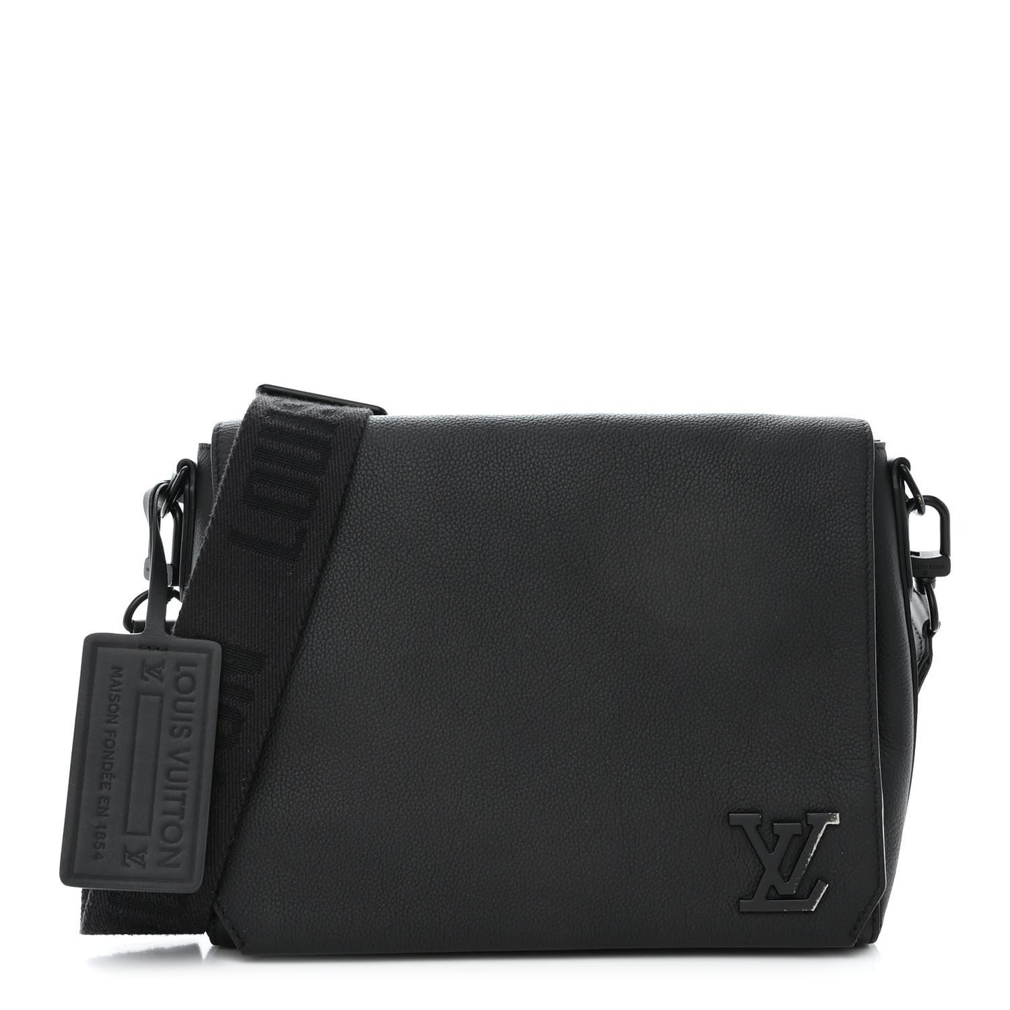 Calfskin Aerogram Messenger Black