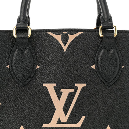 Louis Vuitton Empreinte Monogram Giant Onthego PM Black Beige 7 of 9