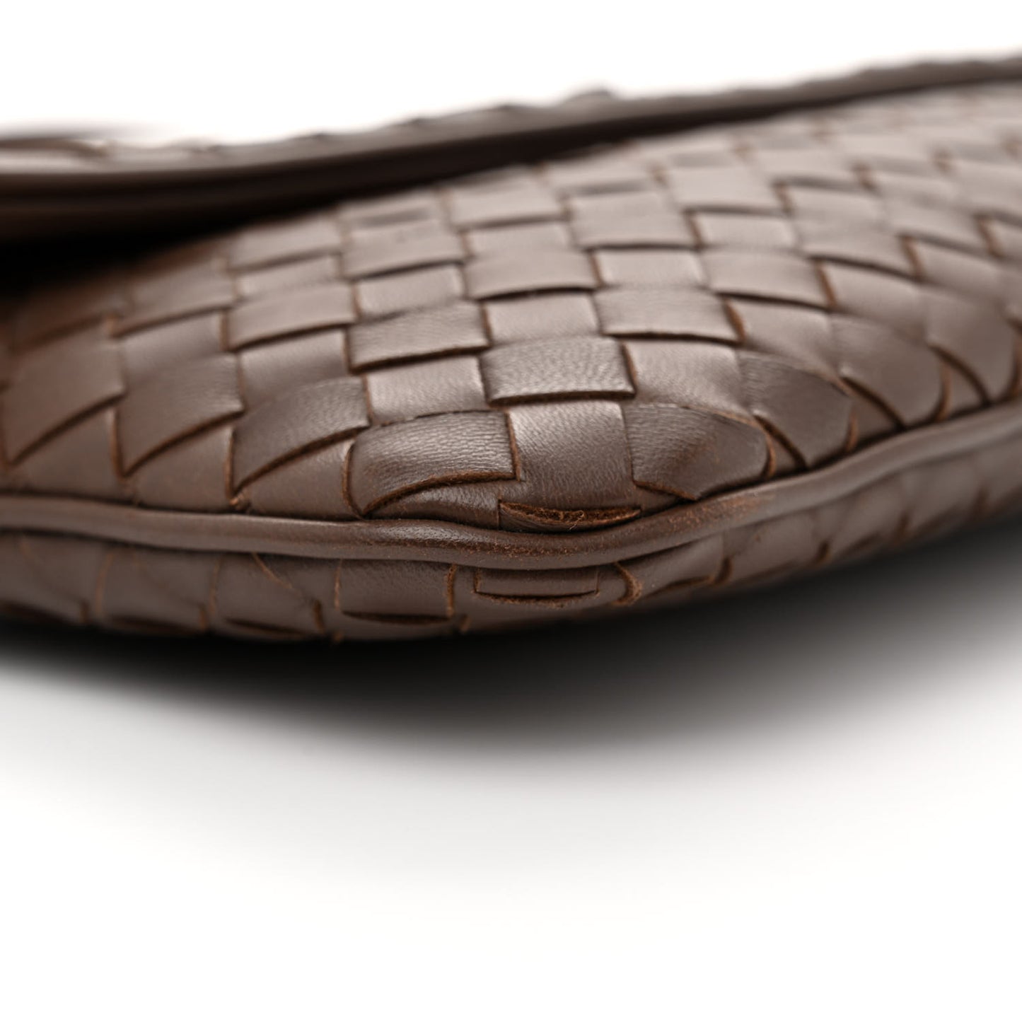 Nappa Intrecciato Mini Turn-Lock Crossbody Ebano