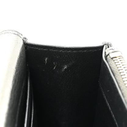 Saint Laurent Metallic Crackled Calfskin Kate Monogram Tassel Chain Wallet Antracite Black 13 of 20