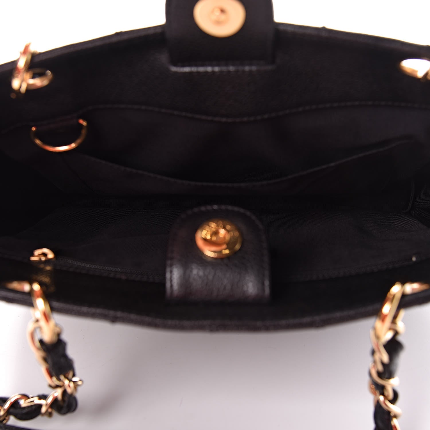 Chanel Caviar Quilted Petit Shopping Tote PST Black 5 of 12