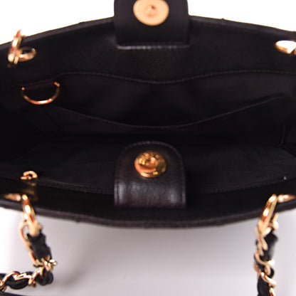 Chanel Caviar Quilted Petit Shopping Tote PST Black 5 of 12