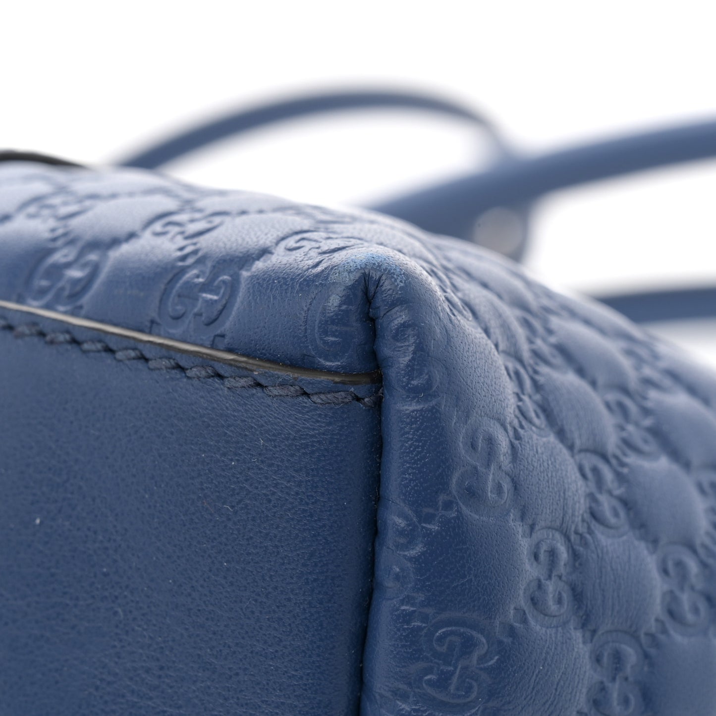 Soft Microguccissima Small Zippered Satchel Caspian