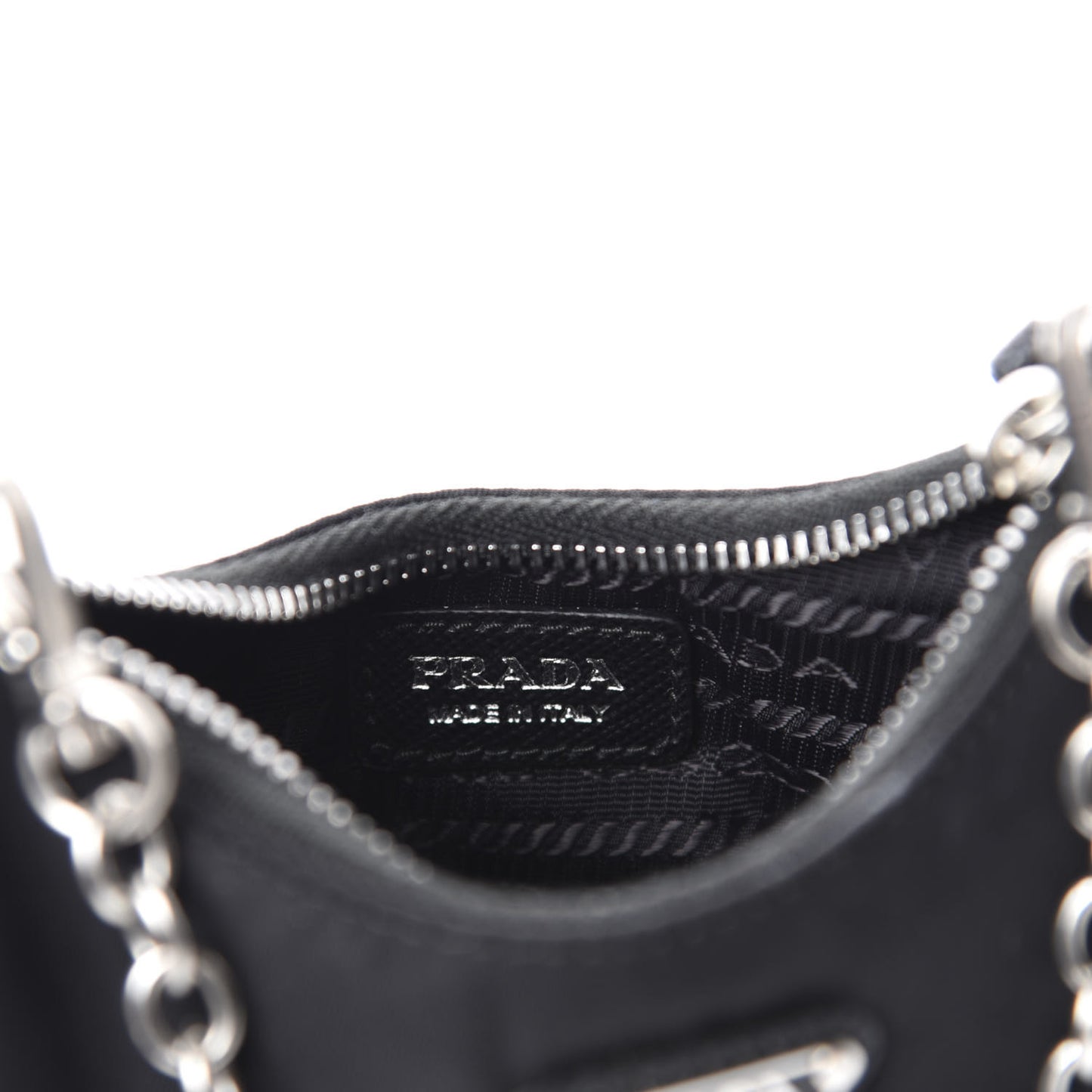 Tessuto Nylon Mini Re-Edition 2000 Shoulder Bag Black