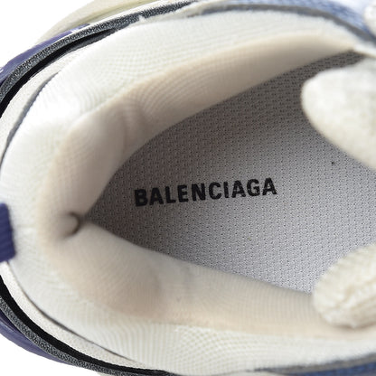 Balenciaga Fabric Mesh Mens Triple S Sneakers 41 White Blue Violet 9 of 19