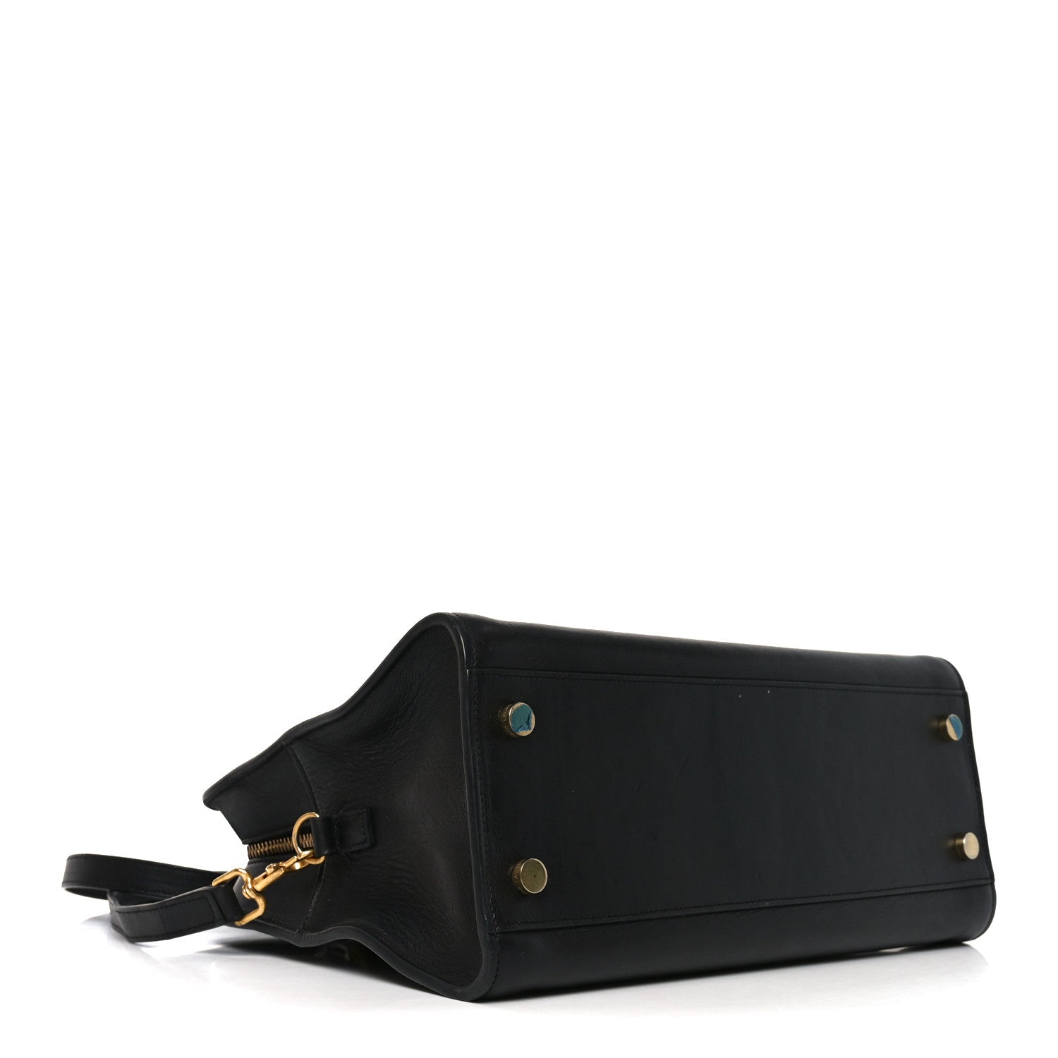 Saint Laurent Calfskin Monogram Baby Cabas Black 4 of 10