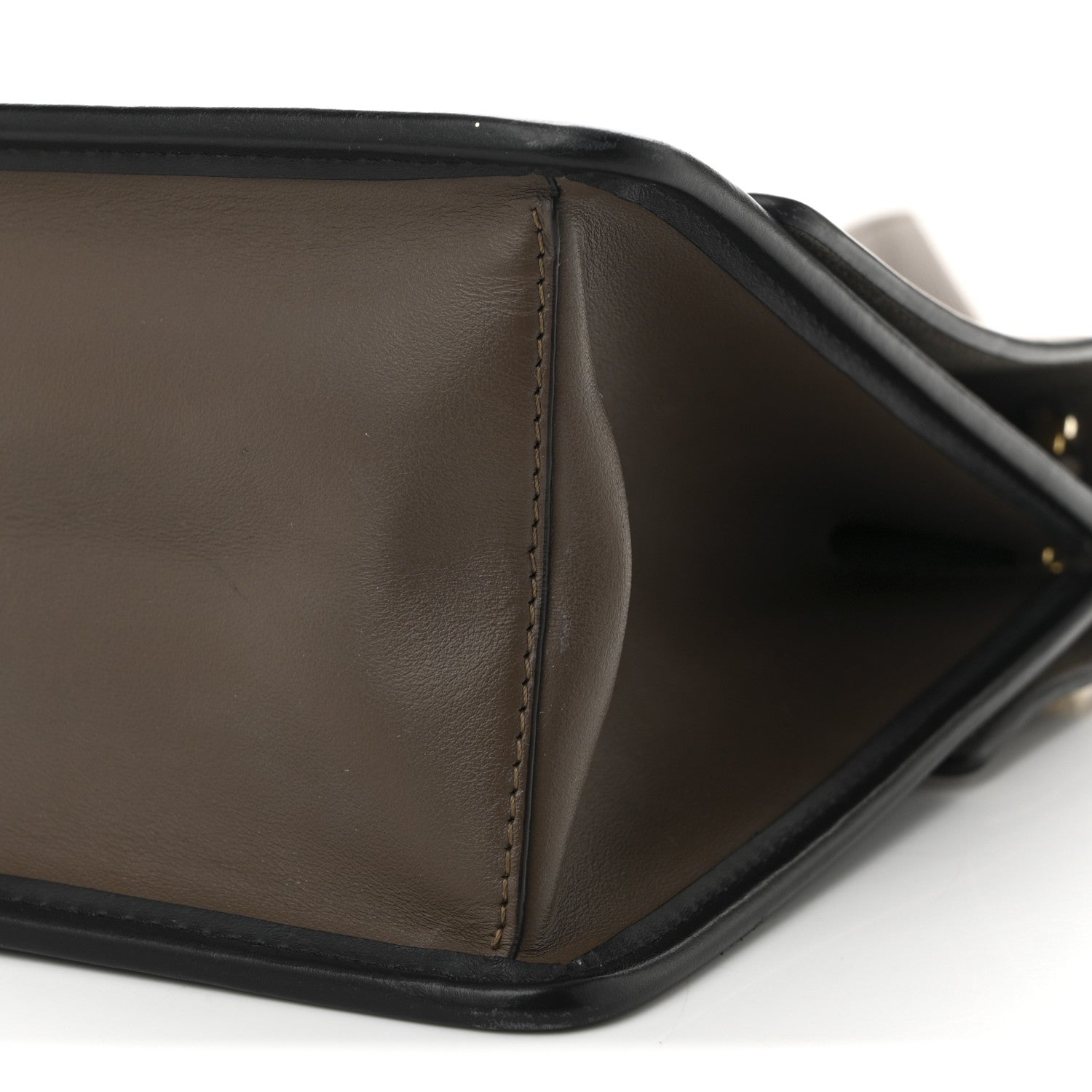 Fendi Vitello Century F is Fendi Bi-Color FF 1974 Embossed Kan I Shoulder Bag Maya Black 10 of 11