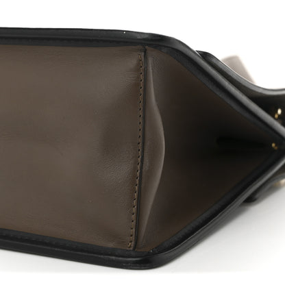 Fendi Vitello Century F is Fendi Bi-Color FF 1974 Embossed Kan I Shoulder Bag Maya Black 10 of 11
