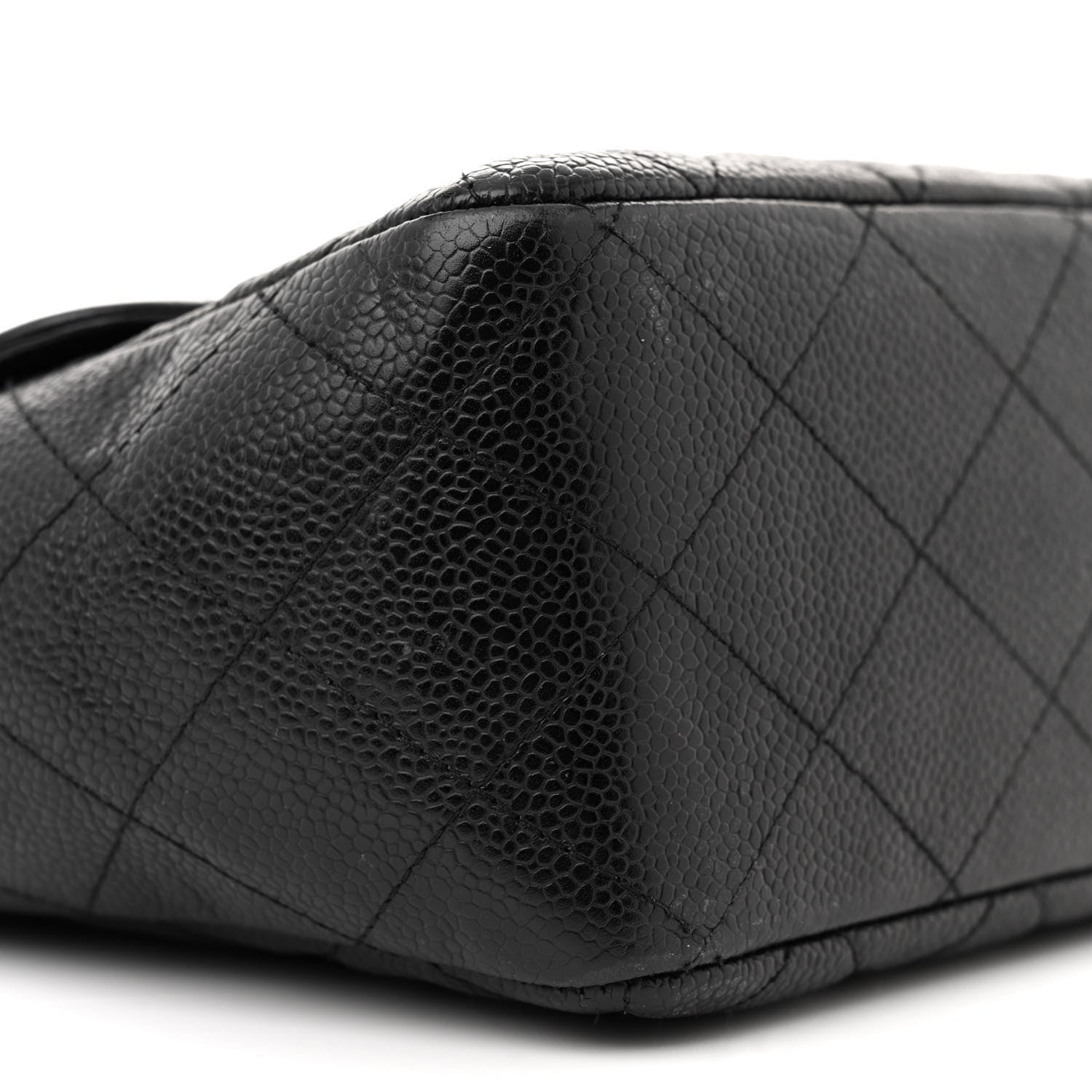 Chanel Caviar Quilted Jumbo Single Flap Black 9 of 13