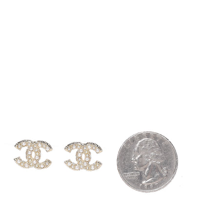 Chanel Pearl CC Earrings Light Gold 2 of 5
