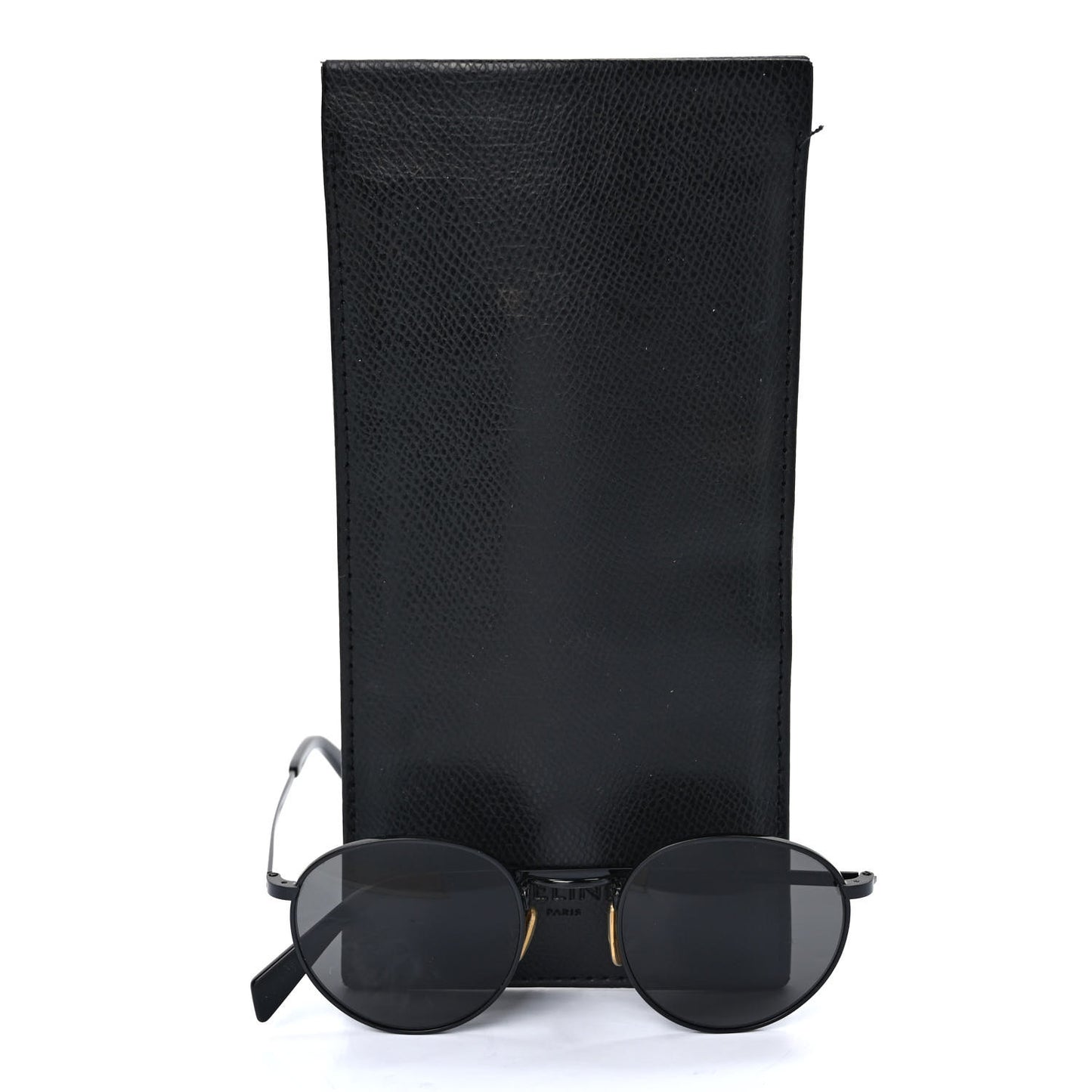 Metal Round Sunglasses CL40100U Black