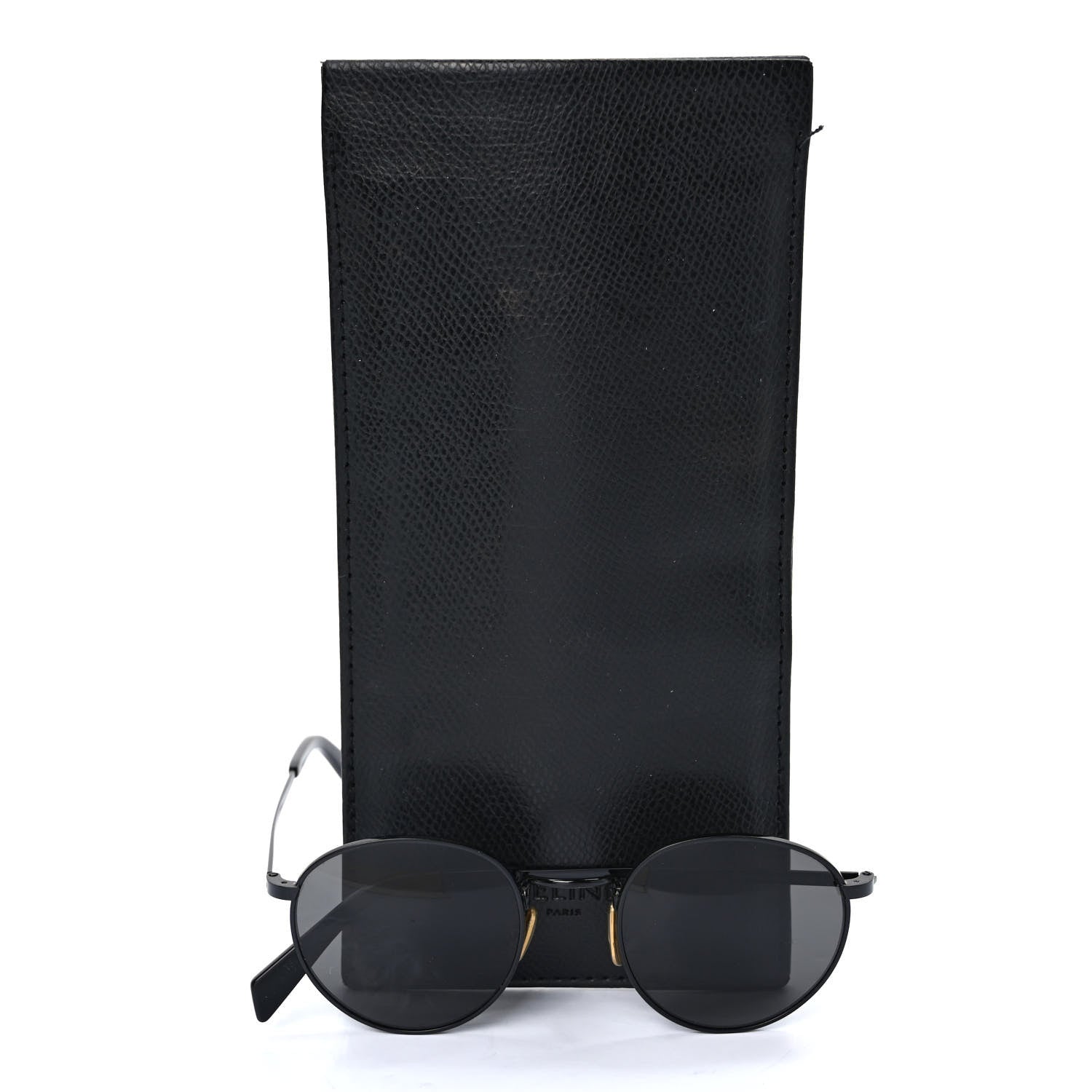 Celine Metal Round Sunglasses CL40100U Black 7 of 7