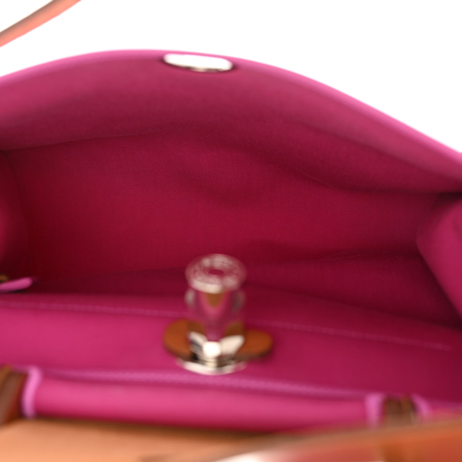 Hermes Vache Hunter Toile Herbag Zip 31 PM Magnolia Fauve 6 of 14