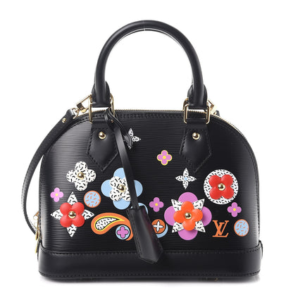 Louis Vuitton Epi Blooming Flowers Alma BB Black 1 of 8