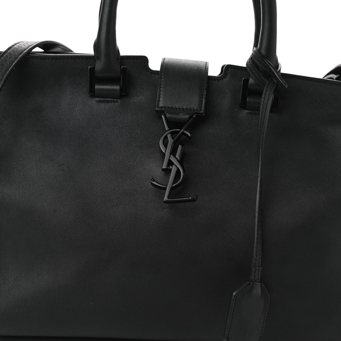 Calfskin Small Monogram Cabas Black