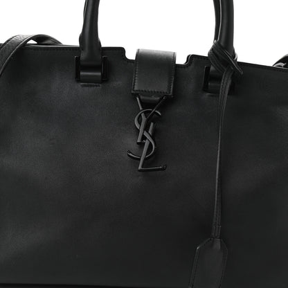 Saint Laurent Calfskin Small Monogram Cabas Black 9 of 13
