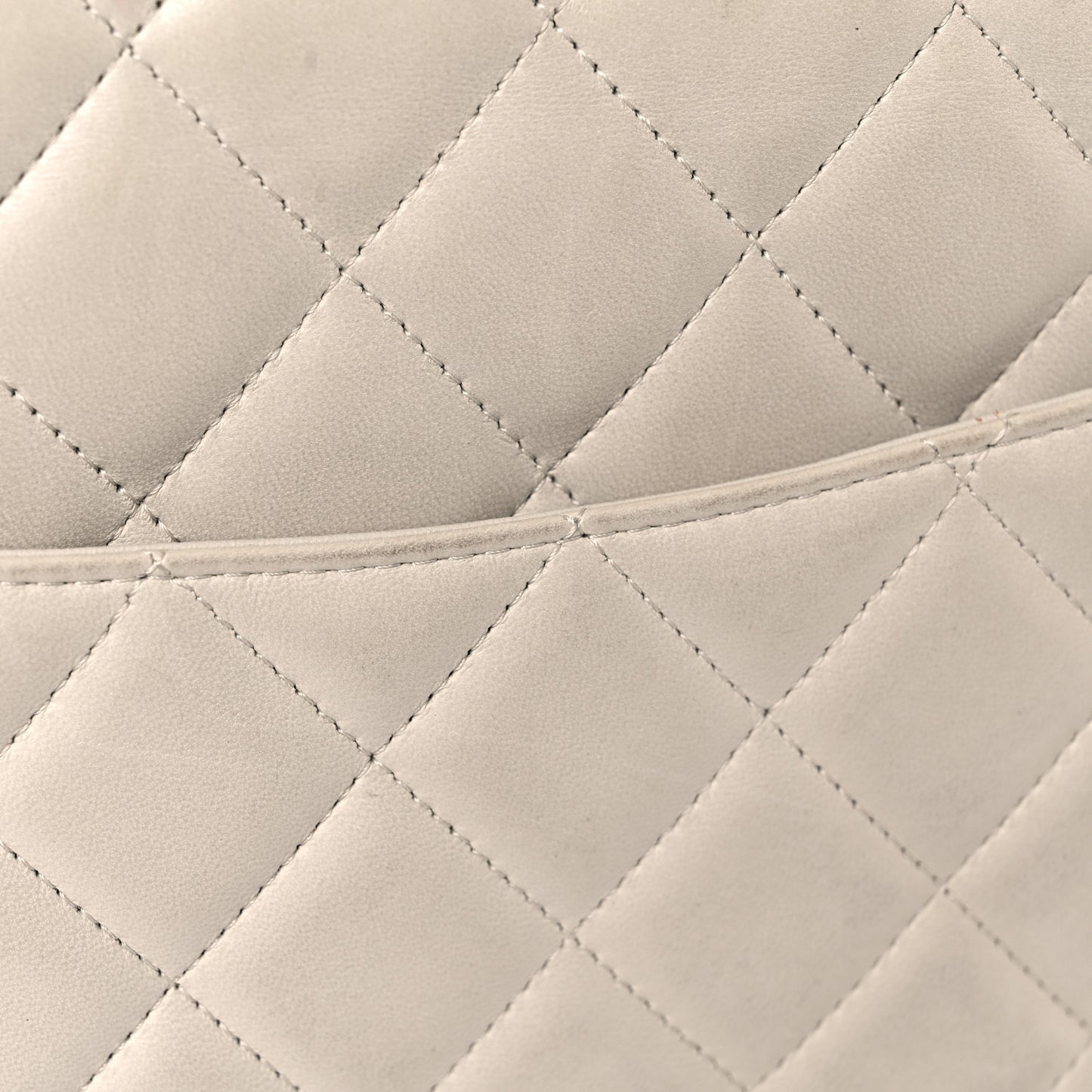 Lambskin Quilted Maxi Single Flap Beige