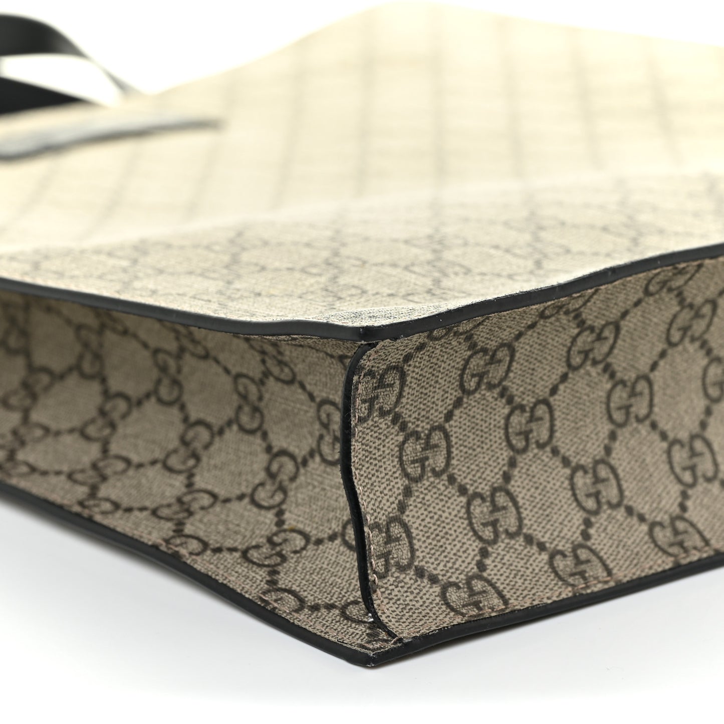 Soft GG Supreme Monogram Web Vertical Tote Black