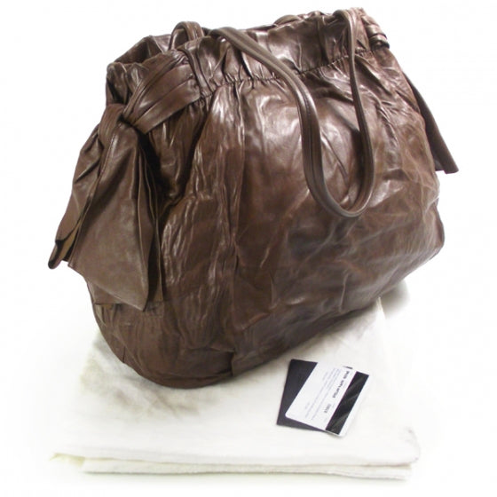 Prada Nappa Antique Bow Bag Cocco 3 of 11