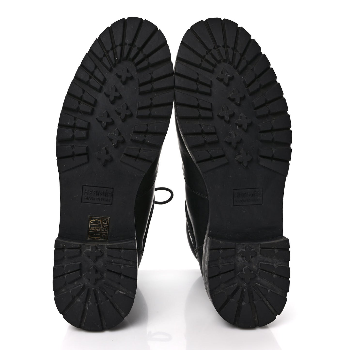 Calfskin Hiking Boots 40 Black