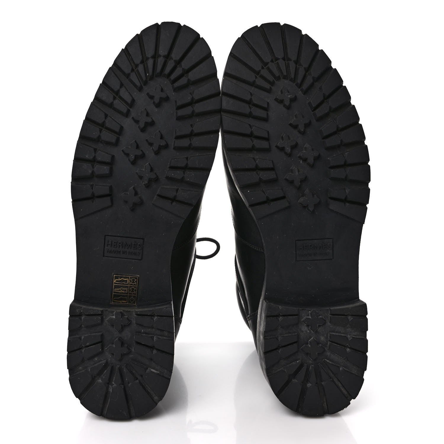 Hermes Calfskin Hiking Boots 40 Black 5 of 8