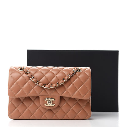 Chanel Lambskin Quilted Small Double Flap Brown 13 of 13