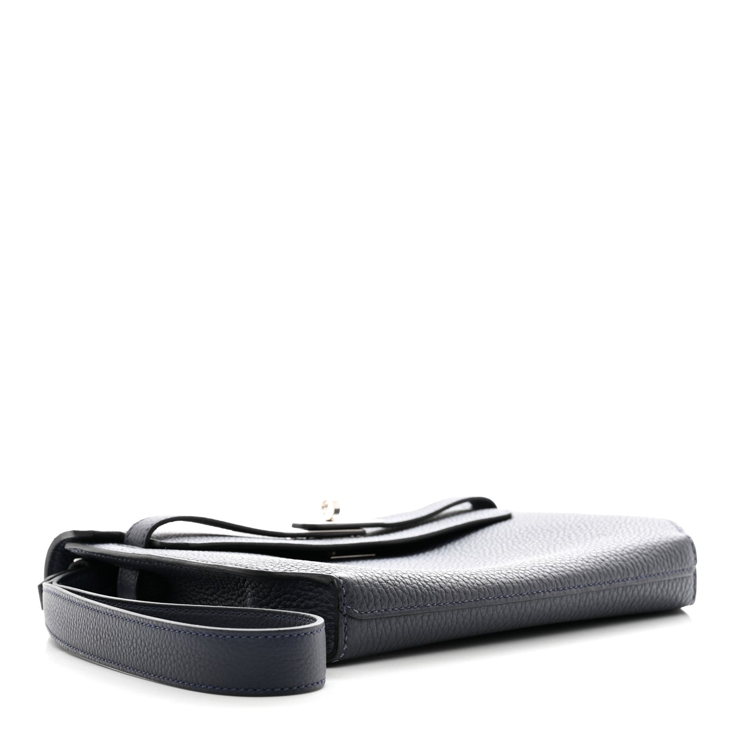 Hermes Togo Kelly Depeches 25 Pouch Bleu Nuit 3 of 8