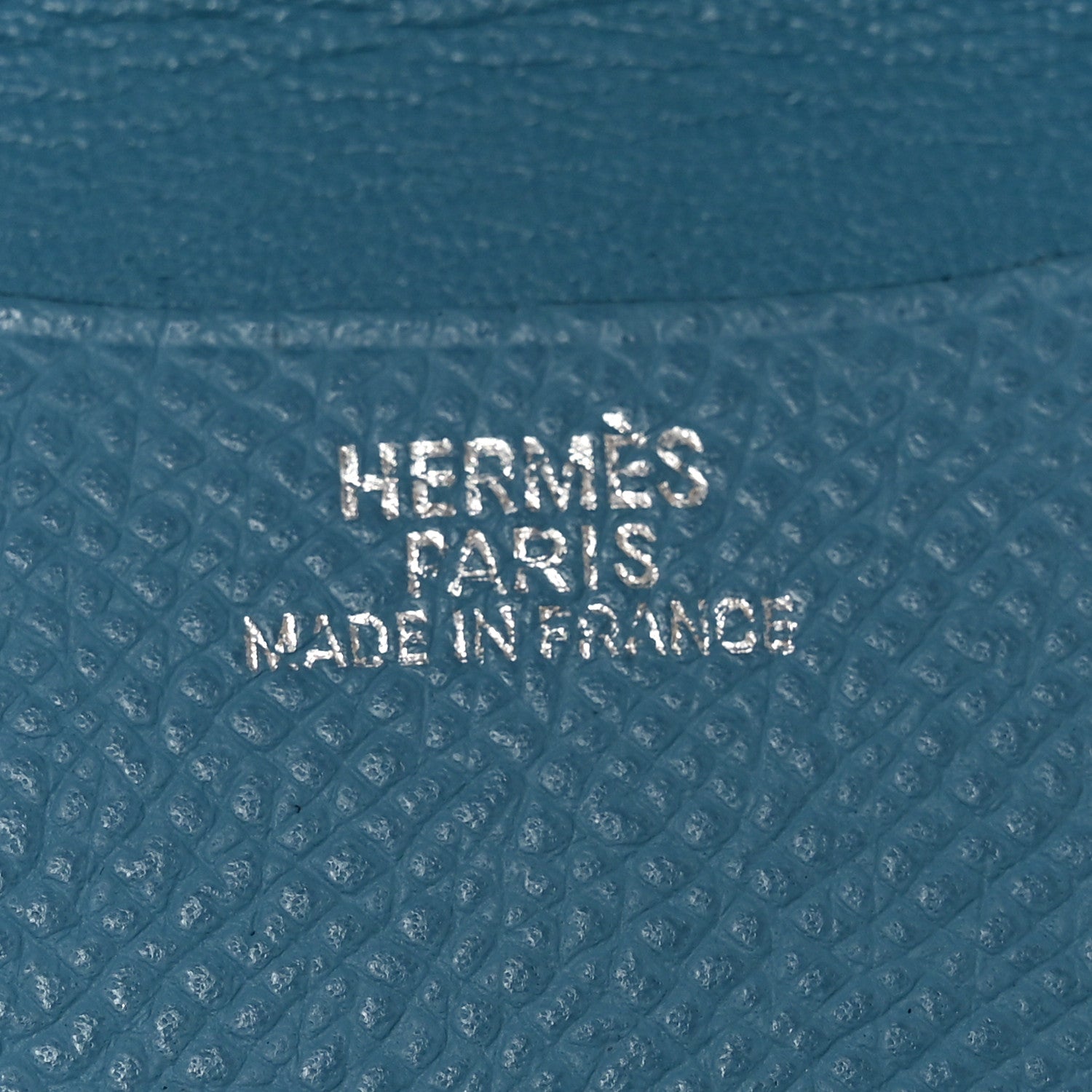 Hermes Epsom Hermesnap Card Holder Bleu Jean 6 of 7