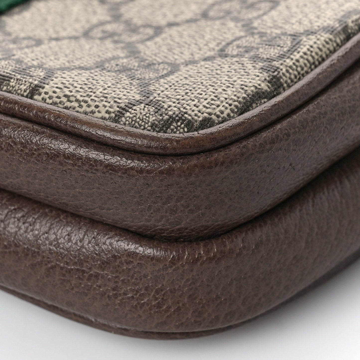 GG Supreme Monogram Web Ophidia Wristlet Beige New Acero