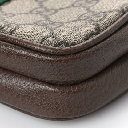 Gucci GG Supreme Monogram Web Ophidia Wristlet Beige New Acero 9 of 9