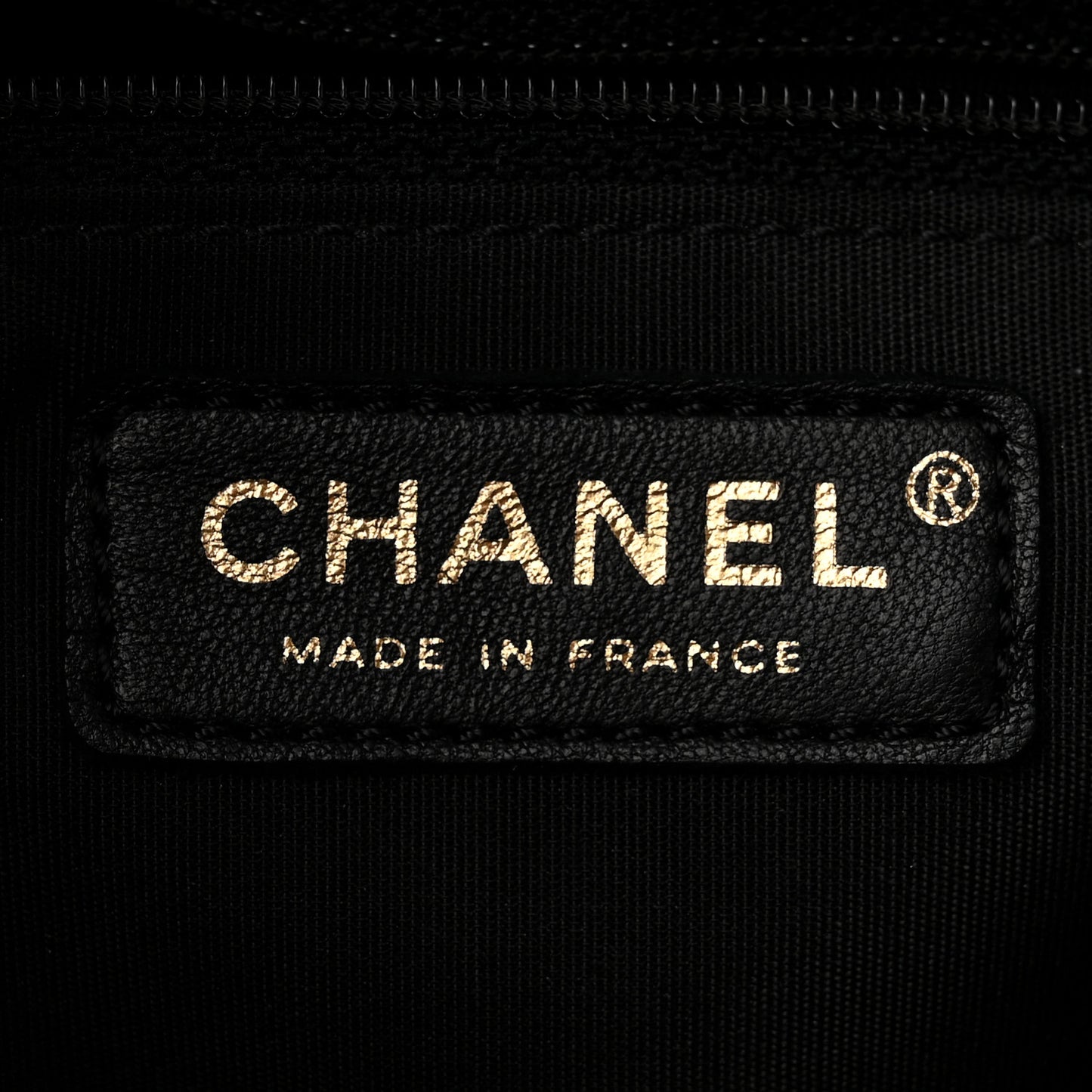 Caviar Quilted Sweet Vertical Shopping Tote Black