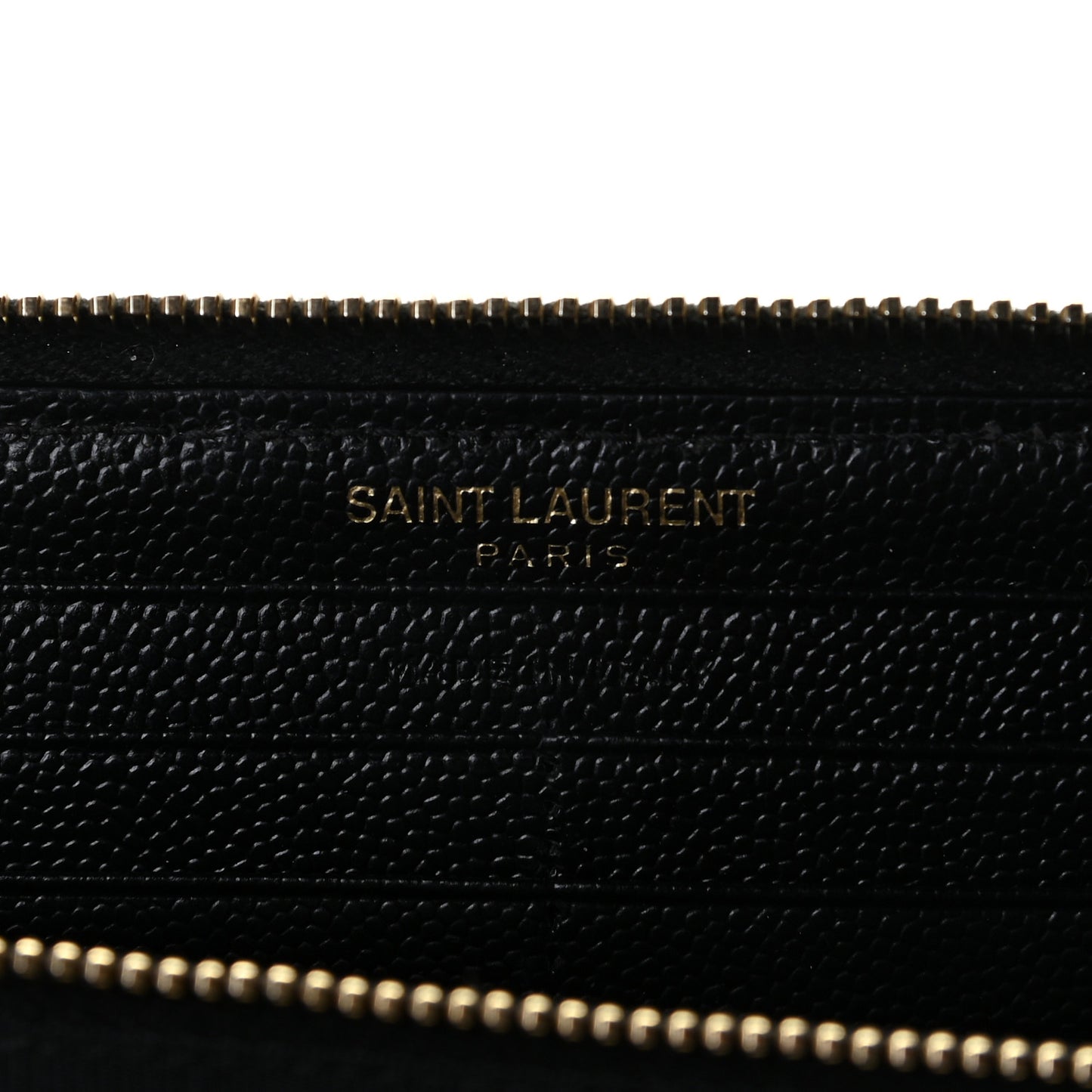 Grain De Poudre Matelasse Chevron Monogram Zip Around Wallet Black