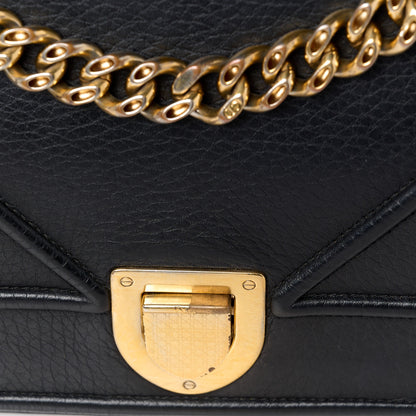 Christian Dior Grained Calfskin Medium Diorama Flap Bag Black 11 of 11