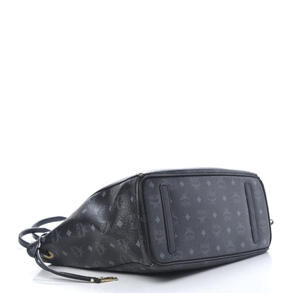 MCM Visetos Medium Reversible Shopper Tote Black 6 of 23