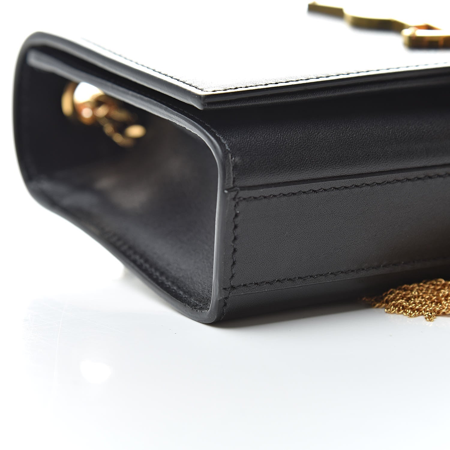 Saint Laurent Calfskin Small Classic Monogram Kate Tassel Satchel Black 10 of 11