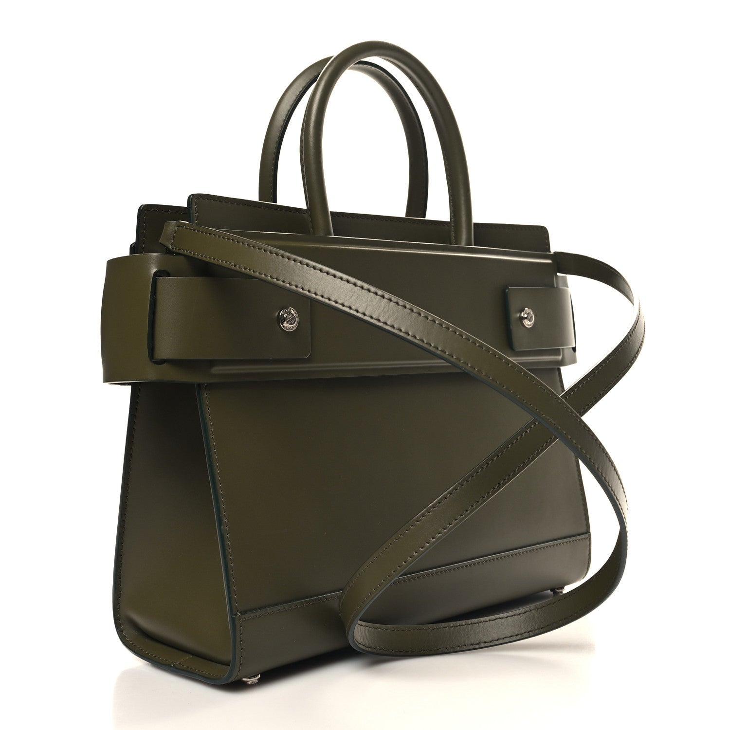 Givenchy Smooth Calfskin Small Horizon Satchel Khaki 2 of 8
