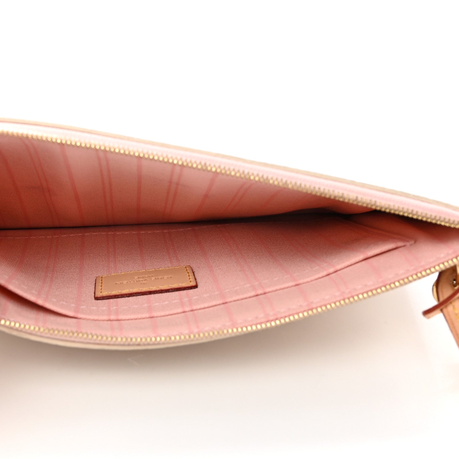 Louis Vuitton Damier Azur Neverfull MM GM Pochette Rose Ballerine 5 of 18