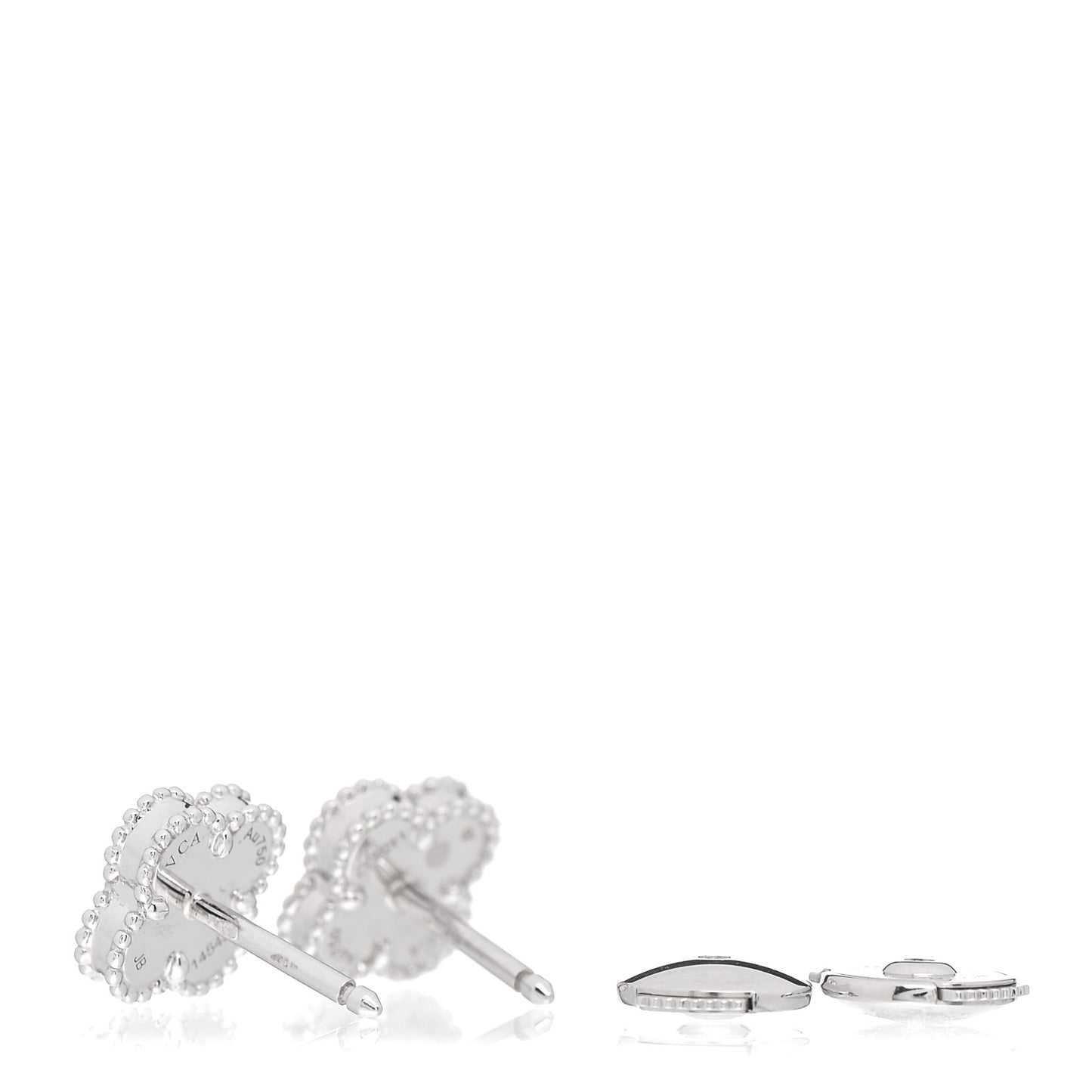 18K White Gold Turquoise Sweet Alhambra Earrings