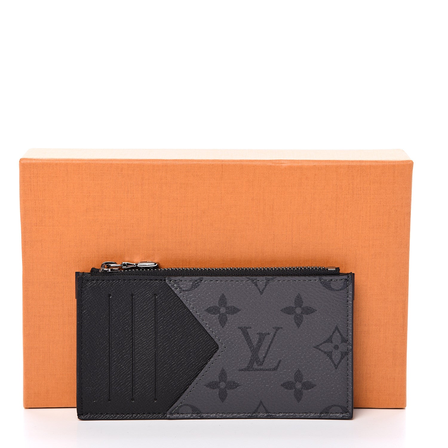 Louis Vuitton Reverse Monogram Eclipse Taiga Coin Card Holder 7 of 7