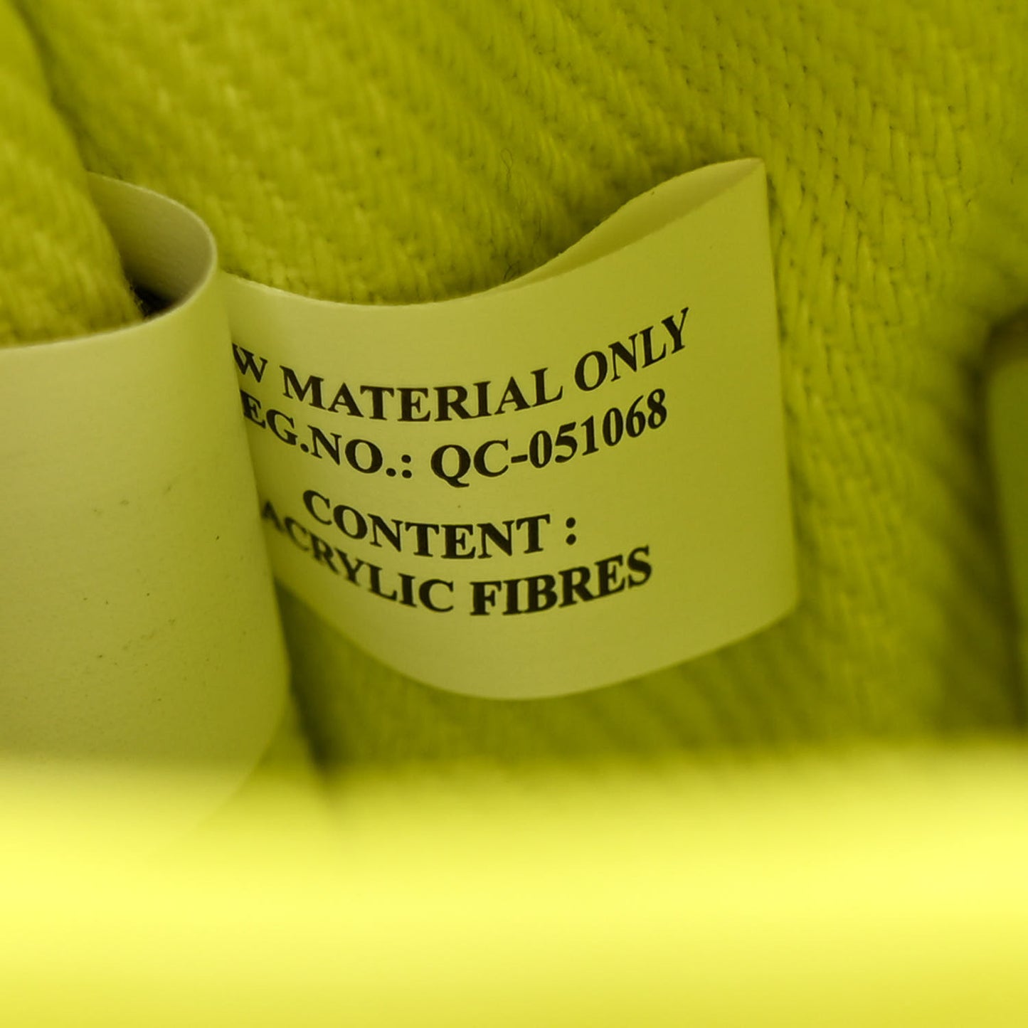 Shiny Crinkled Calfskin Mini The Tote Bag Acid Lime