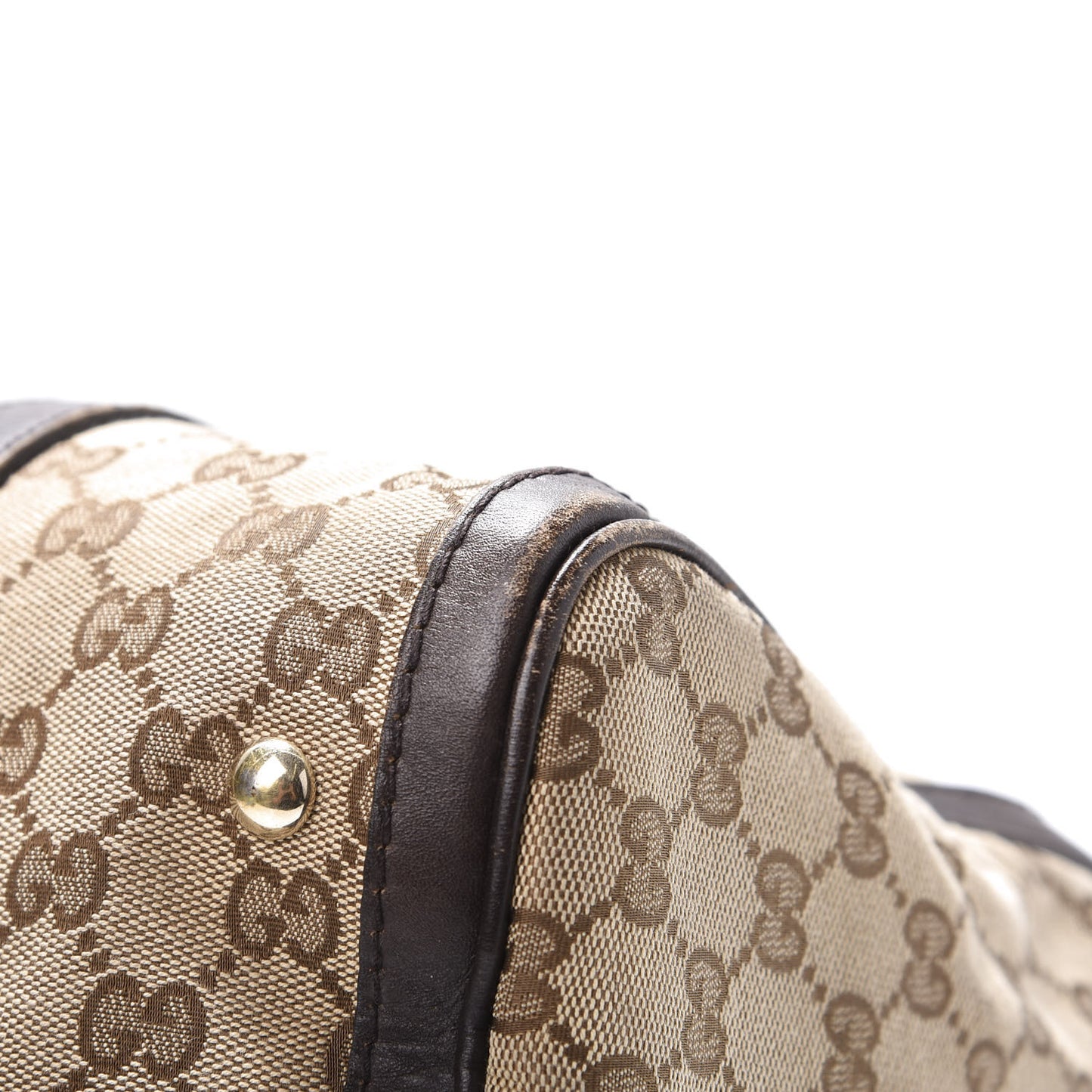 Monogram Vintage Web Medium Boston Dark Brown