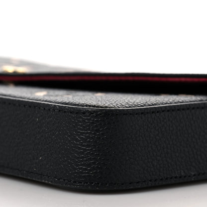 Louis Vuitton Empreinte Monogram Giant Felicie Pochette Black Beige 8 of 8