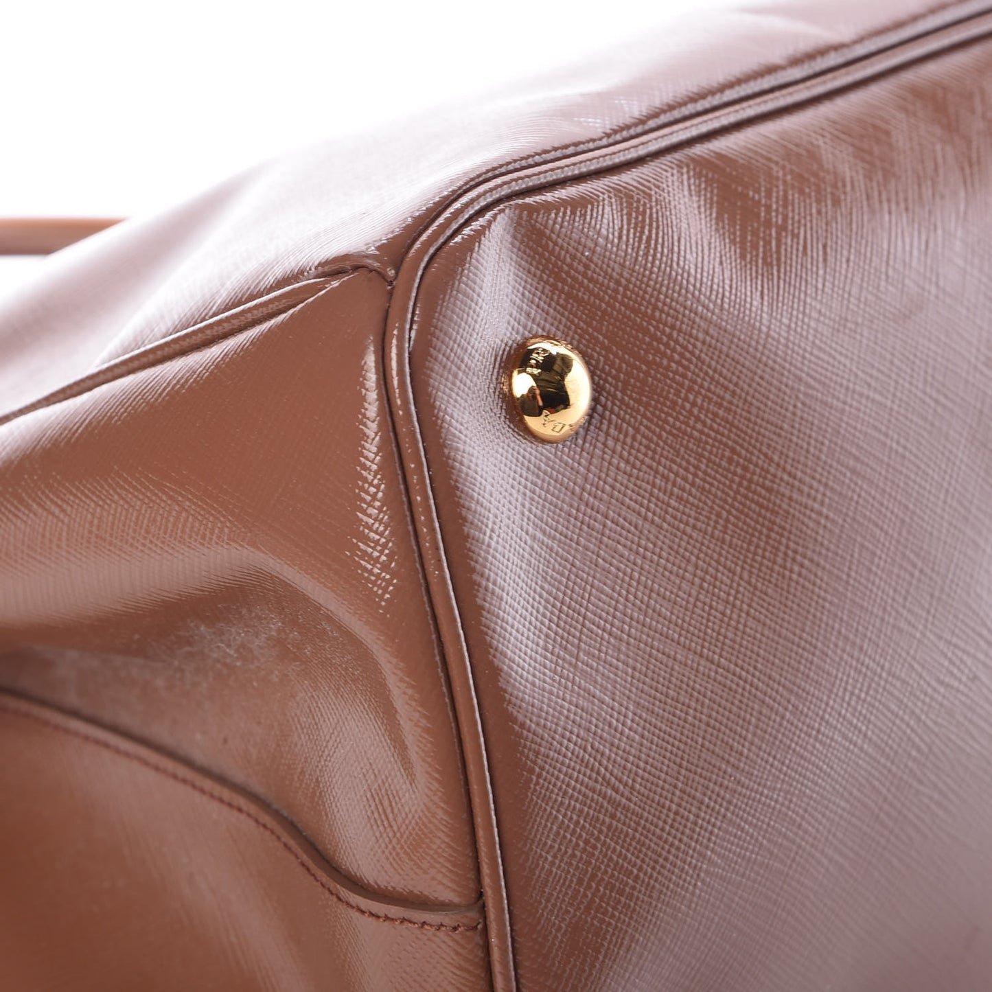 Saffiano Vernice Large Tote Dark Rose