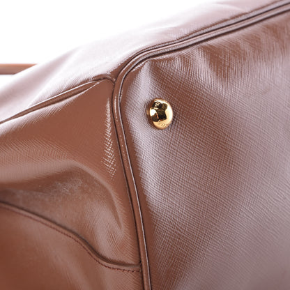 Prada Saffiano Vernice Large Tote Dark Rose 14 of 15