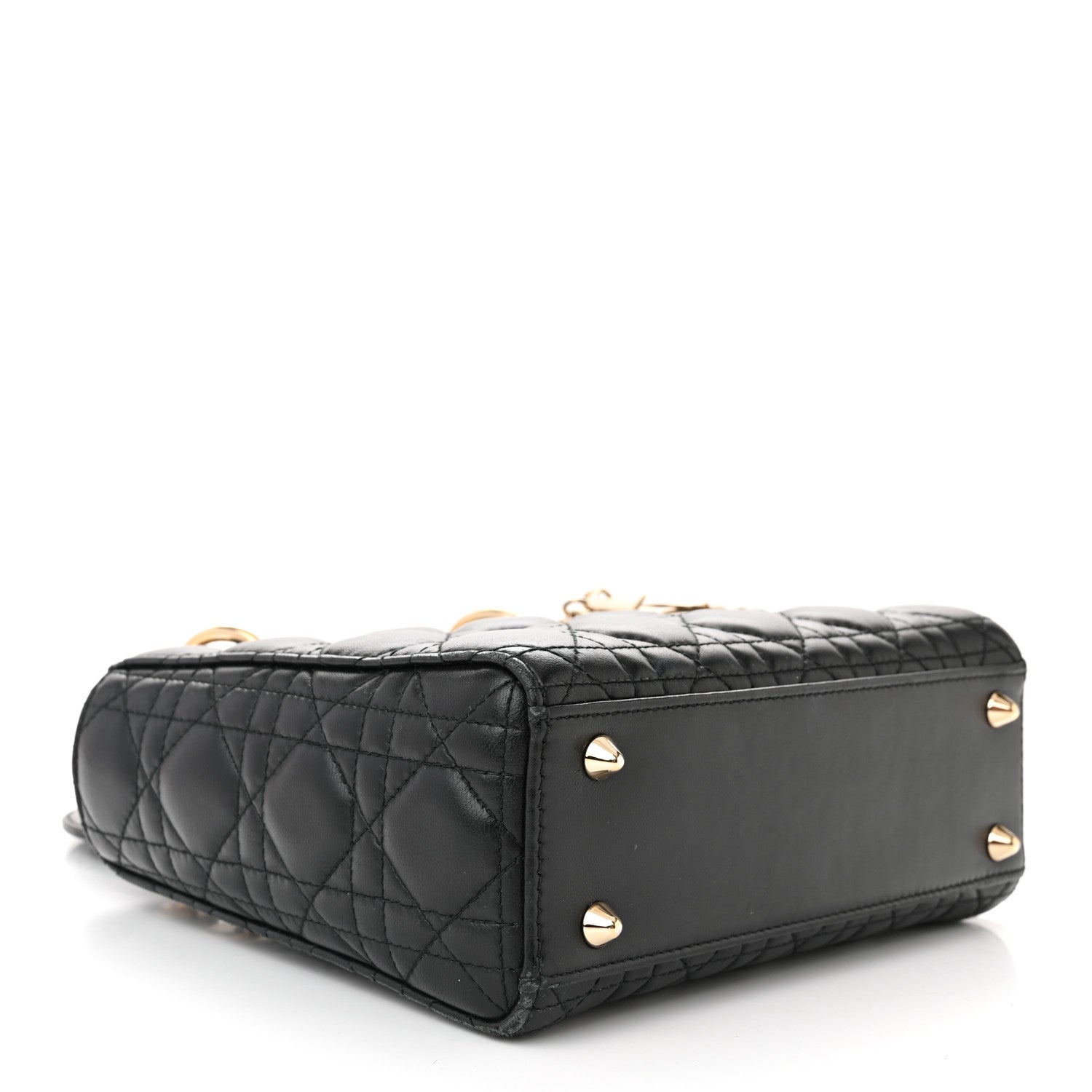 Christian Dior Lambskin Cannage Small Lucky Badges My Lady Dior Black 4 of 16