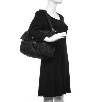 Prada Tessuto Nylon Messenger Bag Black 2 of 14