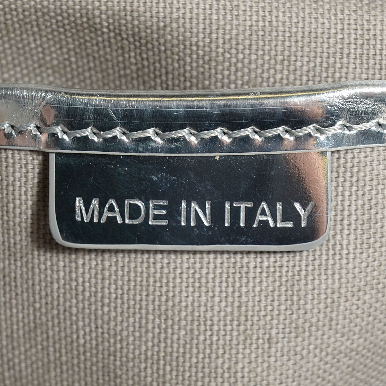 Burberry Patent Check Embossed Ember Tote Silver 7 of 8