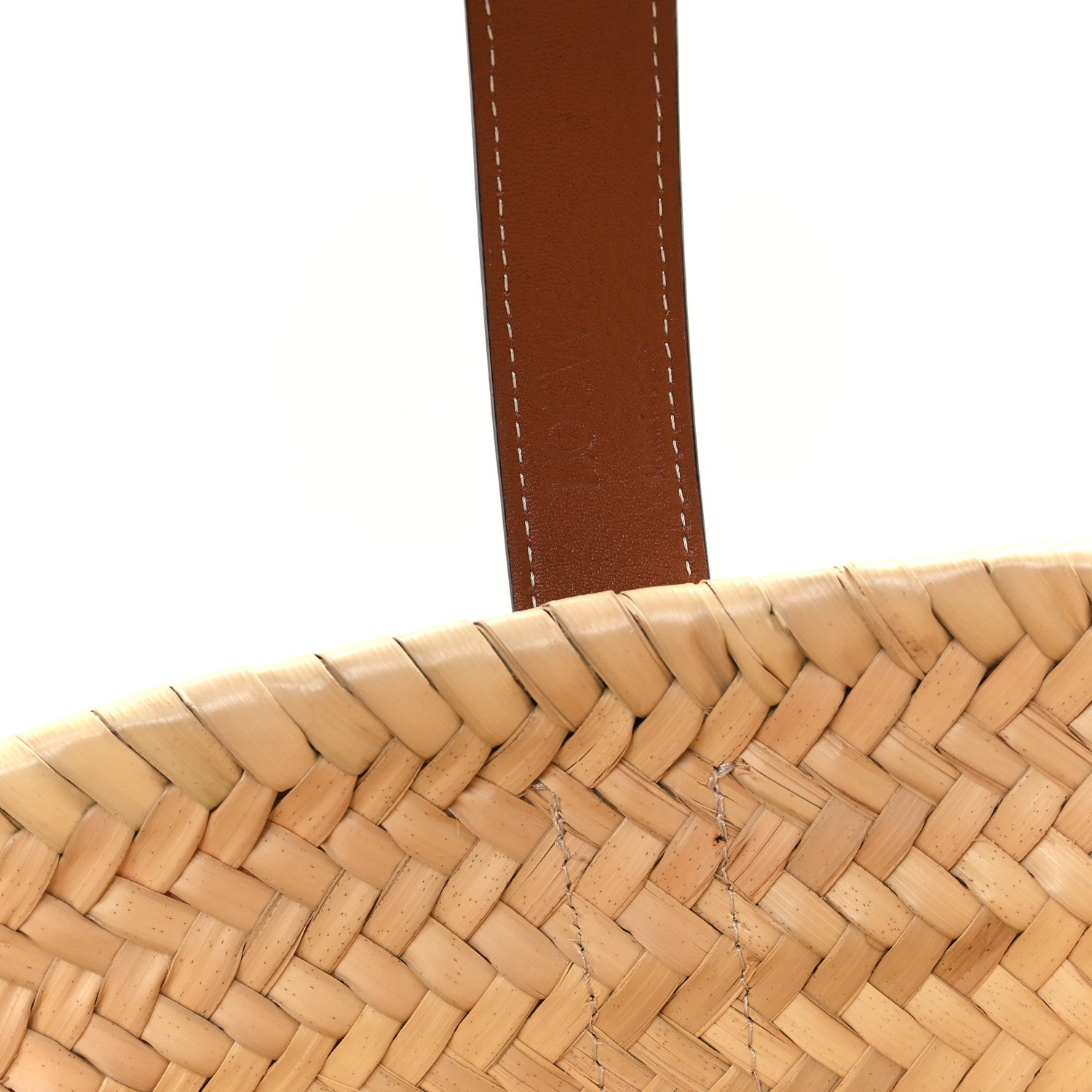 Loewe Raffia Basket Tote Bag Natural Tan 6 of 11