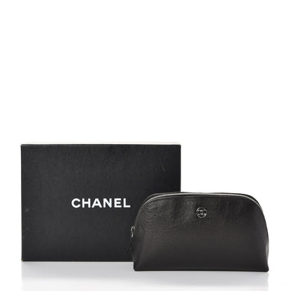Chanel Calfskin Vanity Cosmetic Case Black 10 of 10