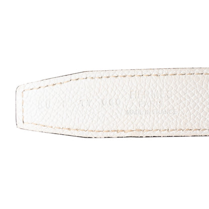 Hermes Epsom Swift 32mm Belt Strap 80 32 White Gold 4 of 7